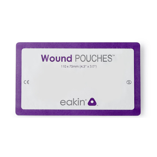 Eakin Fistula and Wound Drainage Pouch with remote drainage attachment & tap closure